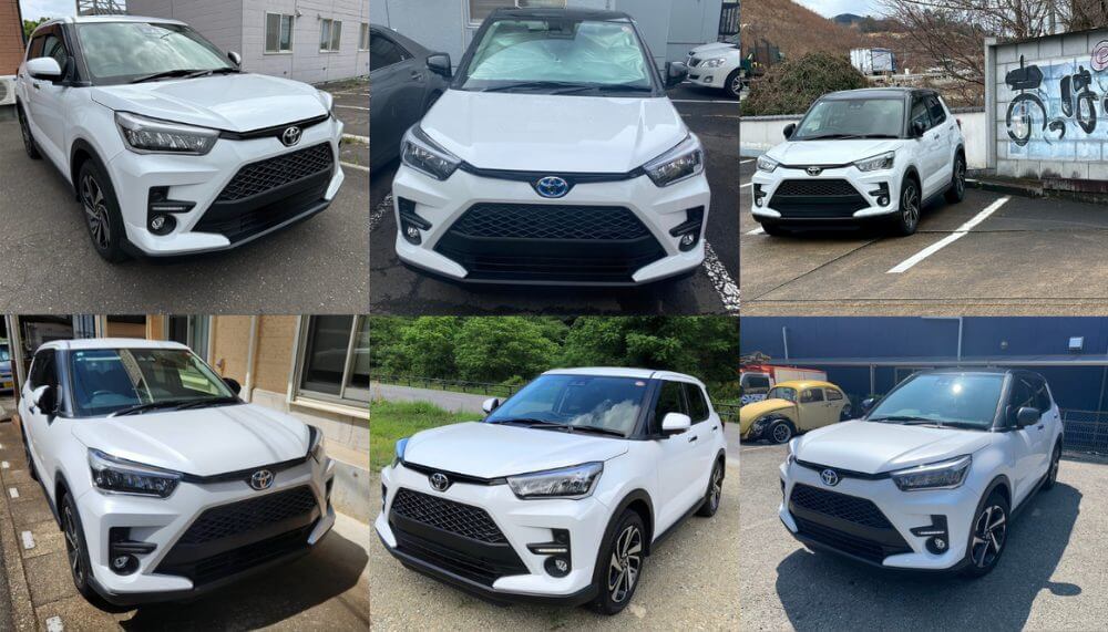 LINE相談者さんのライズ（ホワイト系）愛車写真コラージュ