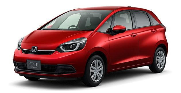 フィット プレミアムクリスタルレッド・メタリック 実車画像
