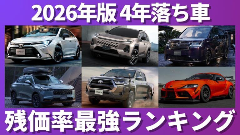 4年落ち残価率ランキング